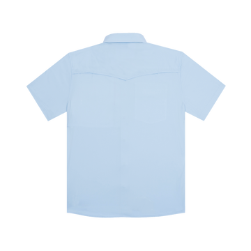 product photo back of the pedernales shirt