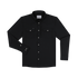 The Piedras Negras black button up shirt with long sleeves and dual chest pockets