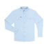 Light blue long-sleeve shirt with chest pockets and button closures called The Purist from Poncho Outdoors.