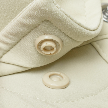 closeup of collar snaps on shirt