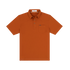 The Speedway rust orange shirt with a chest pocket and three-button collar in a clean, simple design.