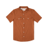 The Spur rust orange short sleeve shirt with buttoned chest pockets from Poncho Outdoors