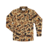 The Stuttgart Duck Camo outdoor shirt with long sleeves zip front and multiple utility pockets
