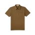 Product photo of brown polo shirt front
