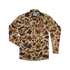 The White Wing camo outdoor shirt with long sleeves and buttoned pockets