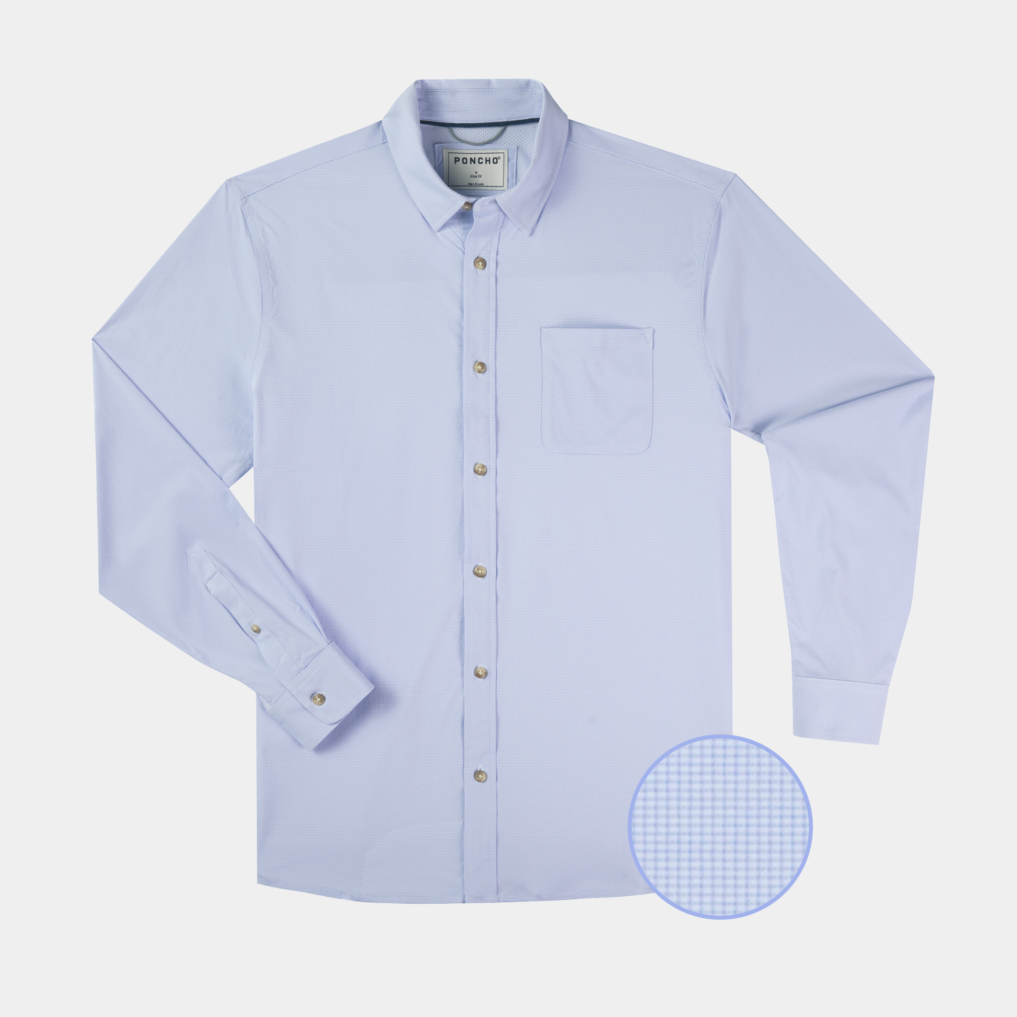Product Feature Photo of Blue Button Down Long Sleeve