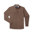 The Clark long sleeve outdoor shirt in brown with buttoned pockets and collar