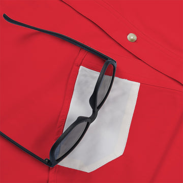 sunglasses cleaner of red shirt