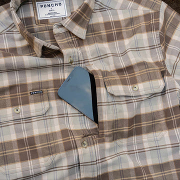 close up of cell phone pocket