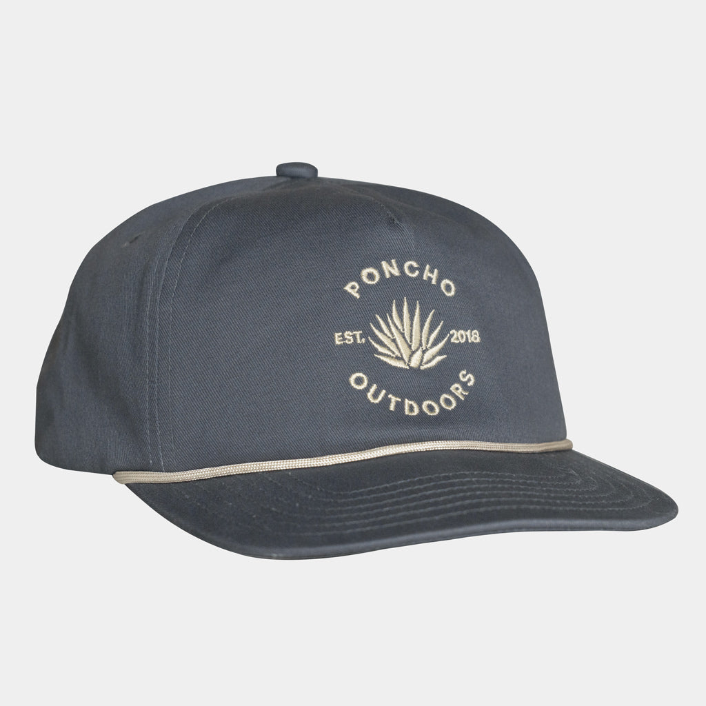 Navy Hat with Poncho logo on front