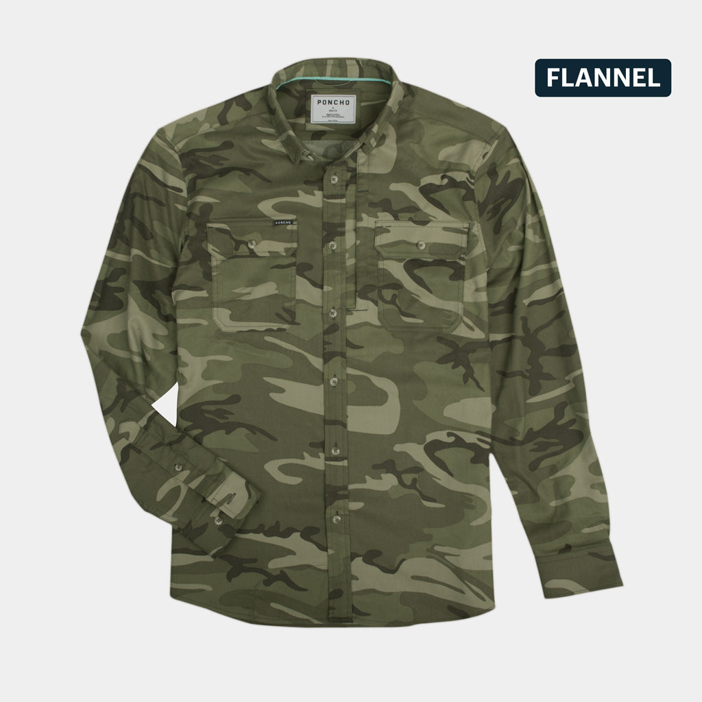 Close up of camo shirt