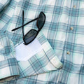 close up lens cloth on shirt