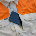close up of phone pocket