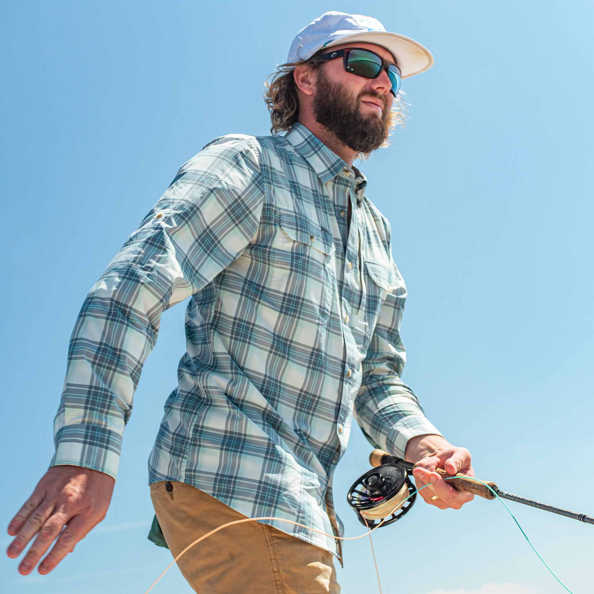guy holding fishing rod