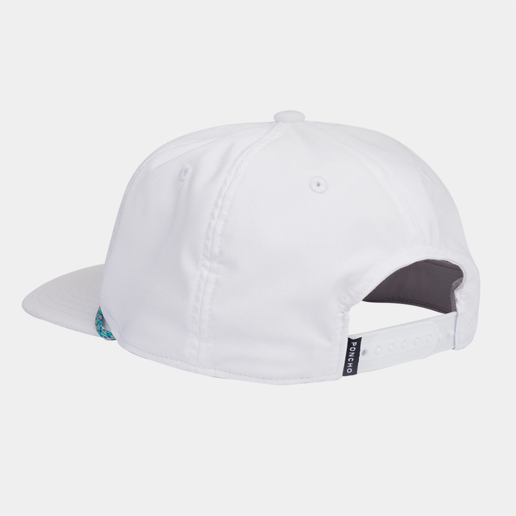White mens hat - back adjuster