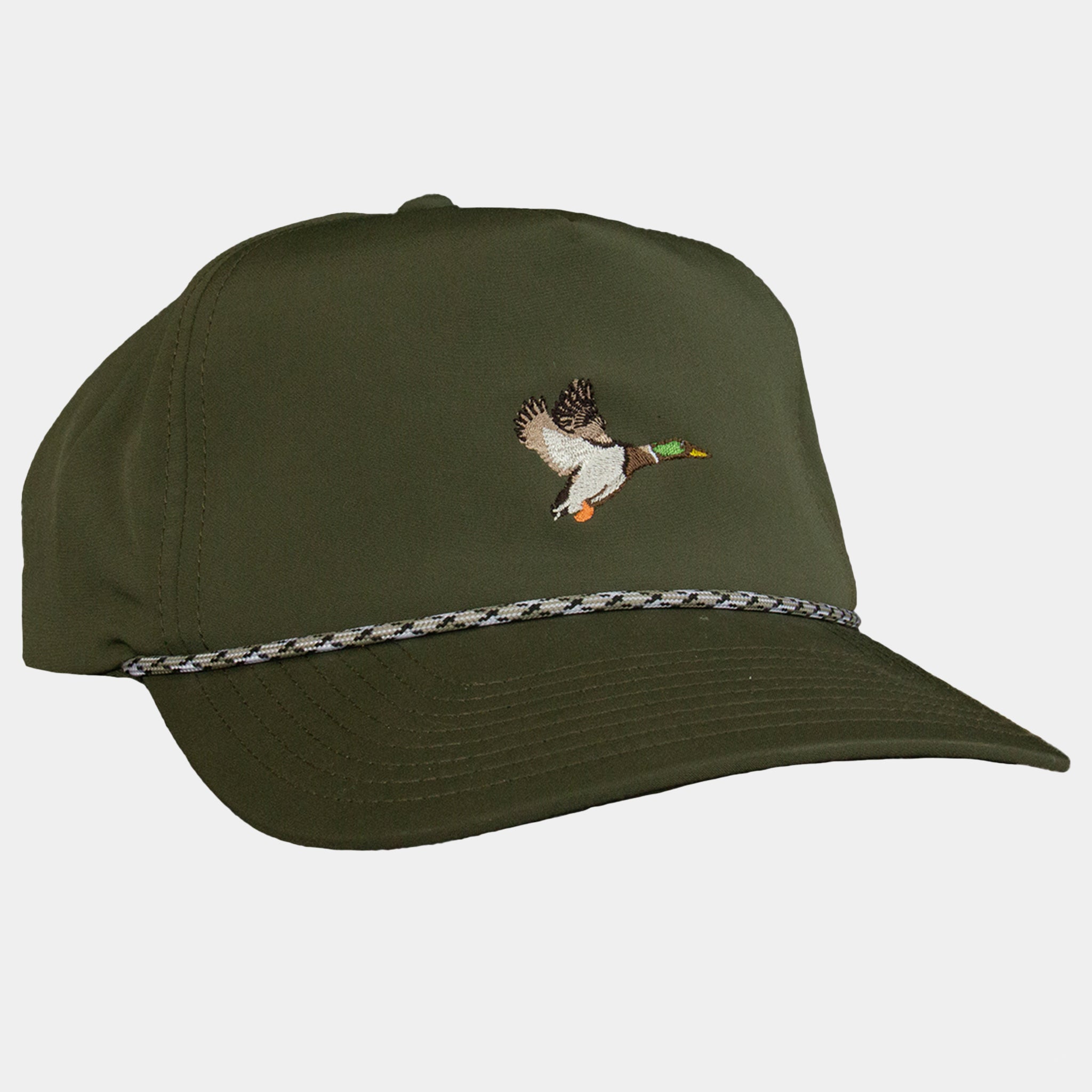 Green Mallard Rope Hat – Poncho