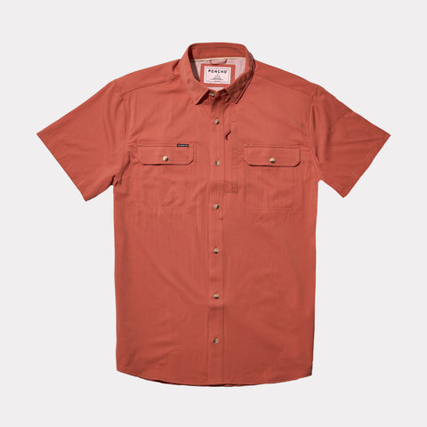 Magellan Mens Polo Fish Gear Shirt Size 3XL Red Short Sleeve