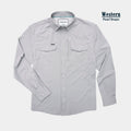 San Saba grey western shirt front