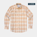 product picture of peach plaid flannel shirt