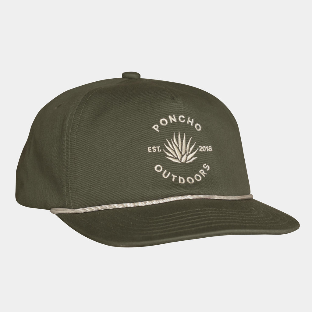 Moss green hat with Agave logo 