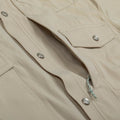 short sleeve tan western shirt zipper pocket 
