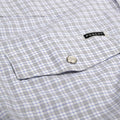 Plaid western short sleeve close up pocket 