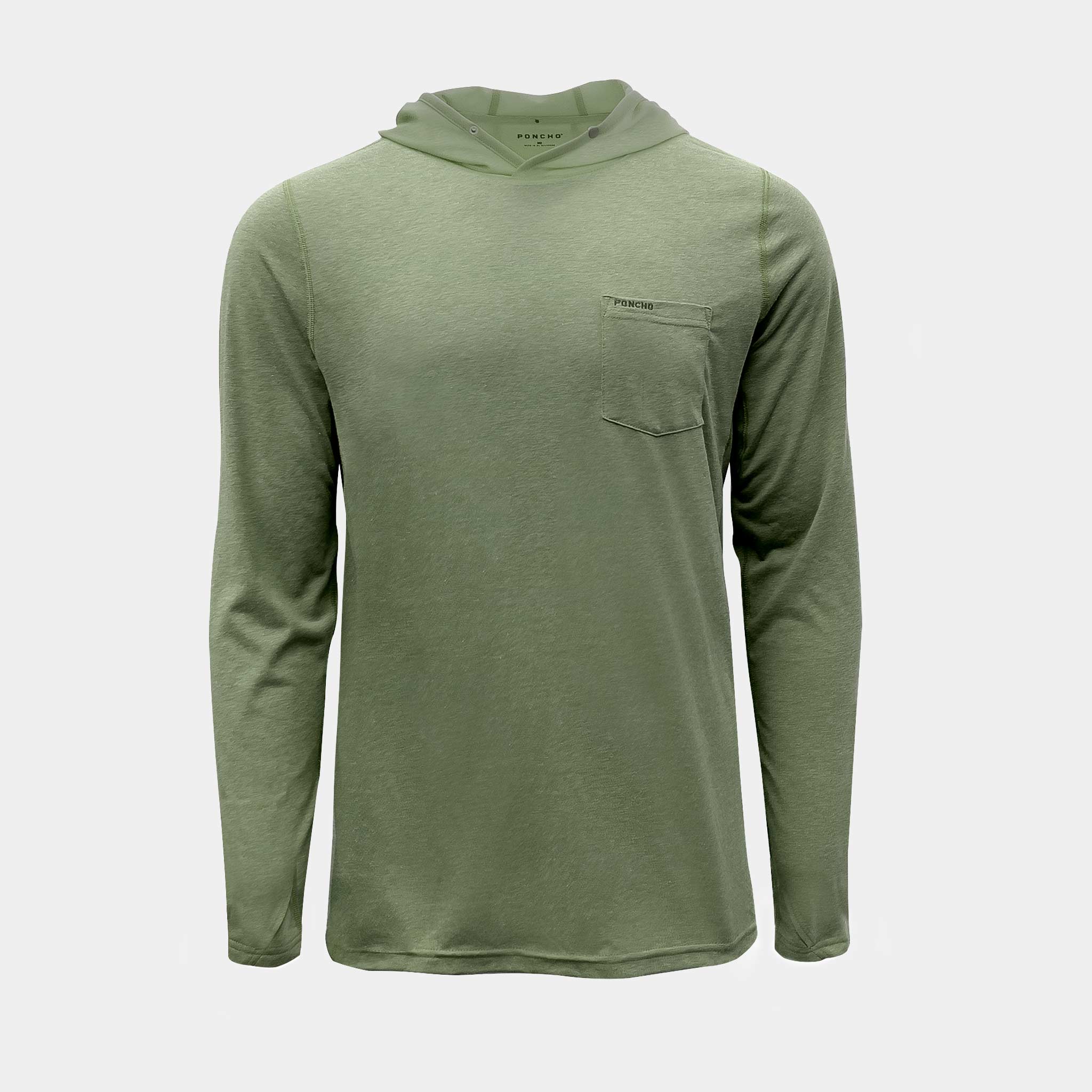 product image of moss green performance hoodie