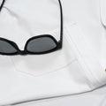 Close up of shirt with sunglasses 