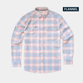 product pic of pink and blue flannel