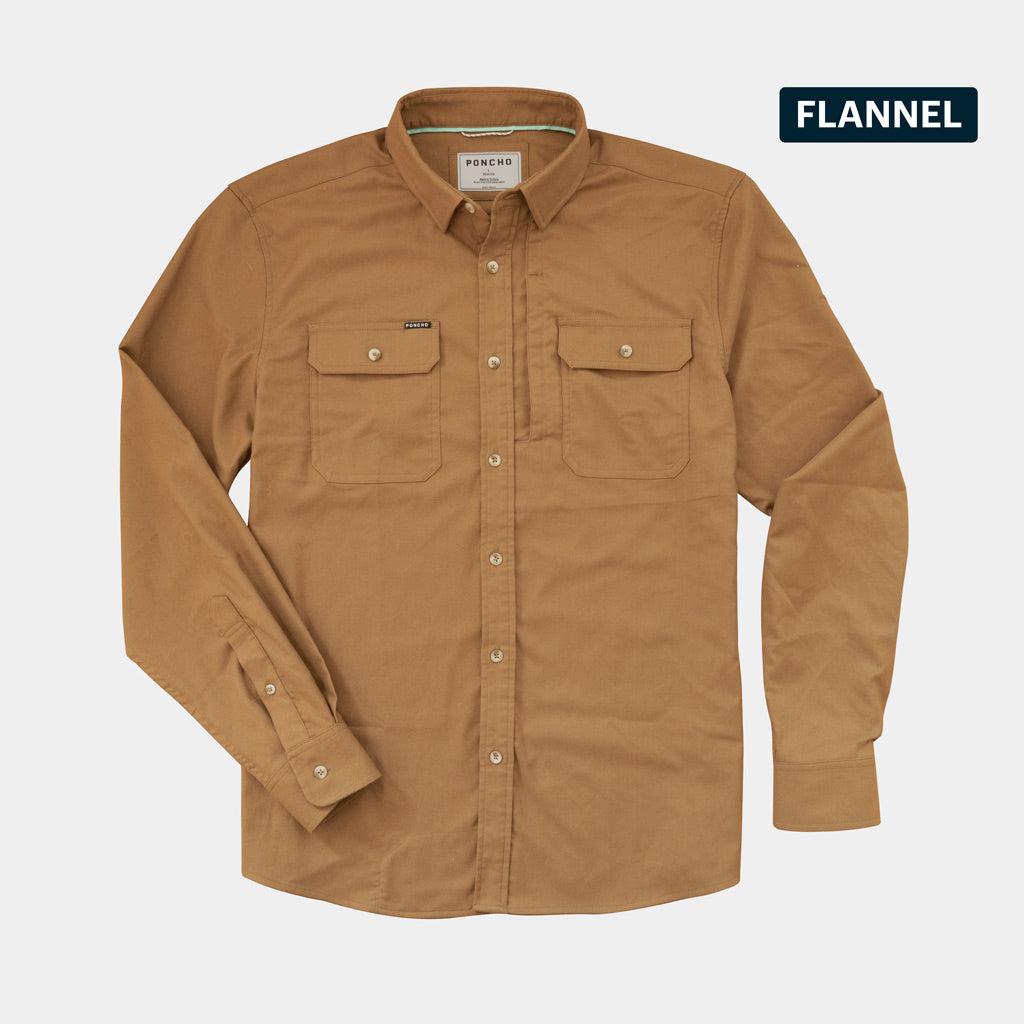 light brown flannel shirt 