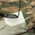 long sleeve camo shirt with lens cleaner